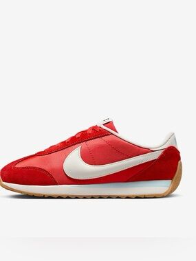 Nike Women’s Red and White Lace-Up Athletic Sneakers